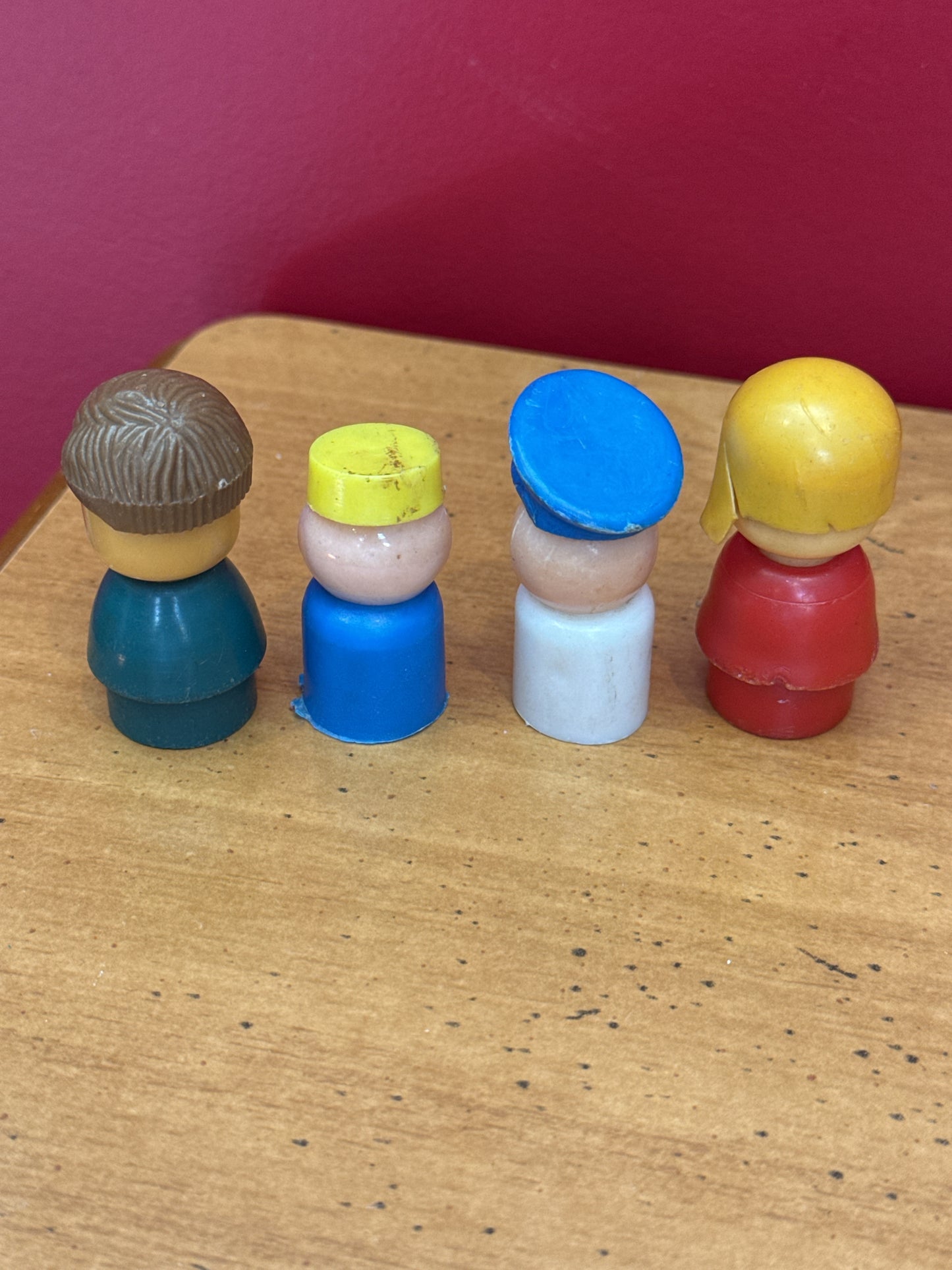 Four Older Little People Figures Mismatched