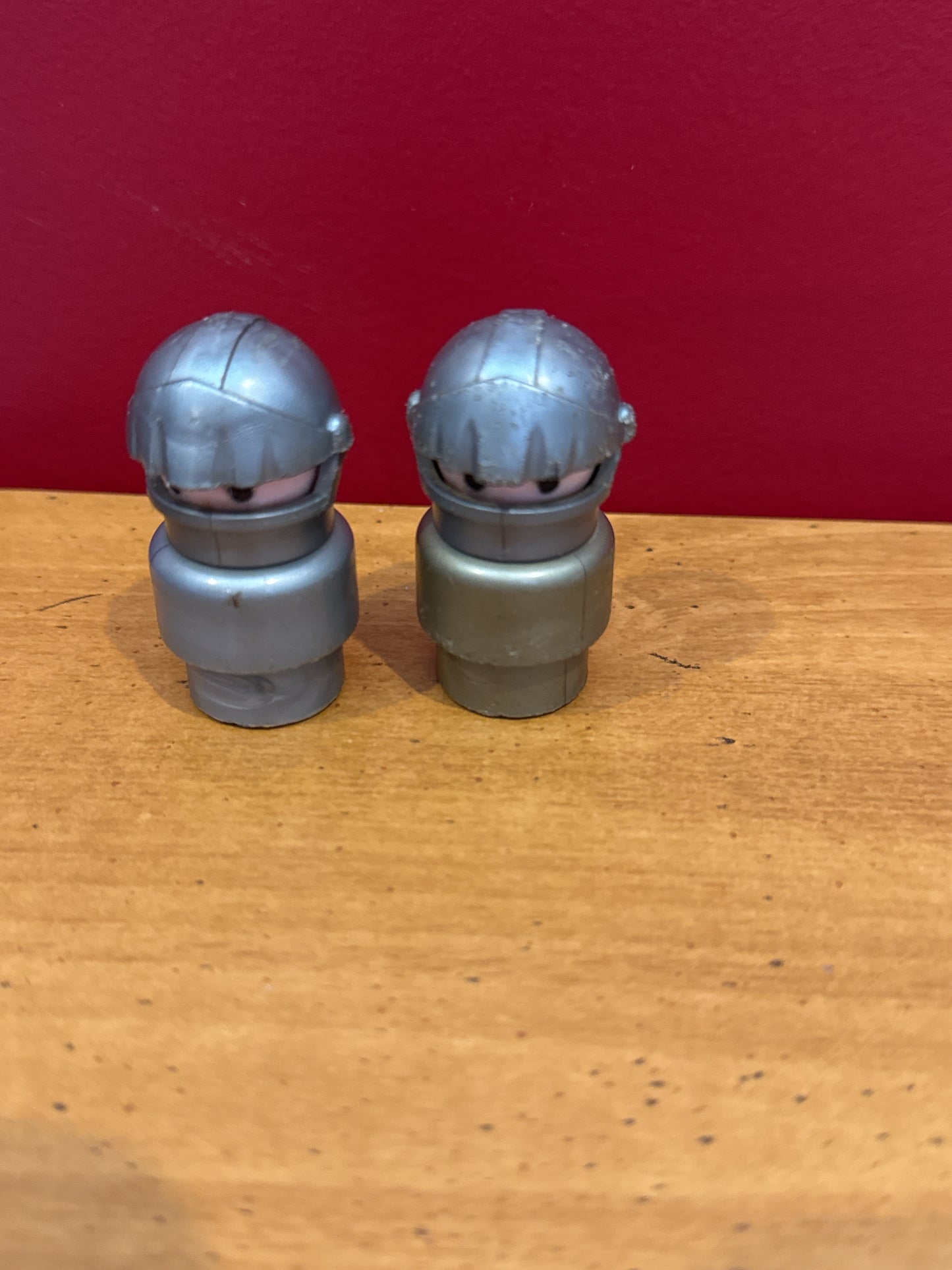 Rare Fisher Price Little People Knights Set of 2 Figures 1974 Family Castle