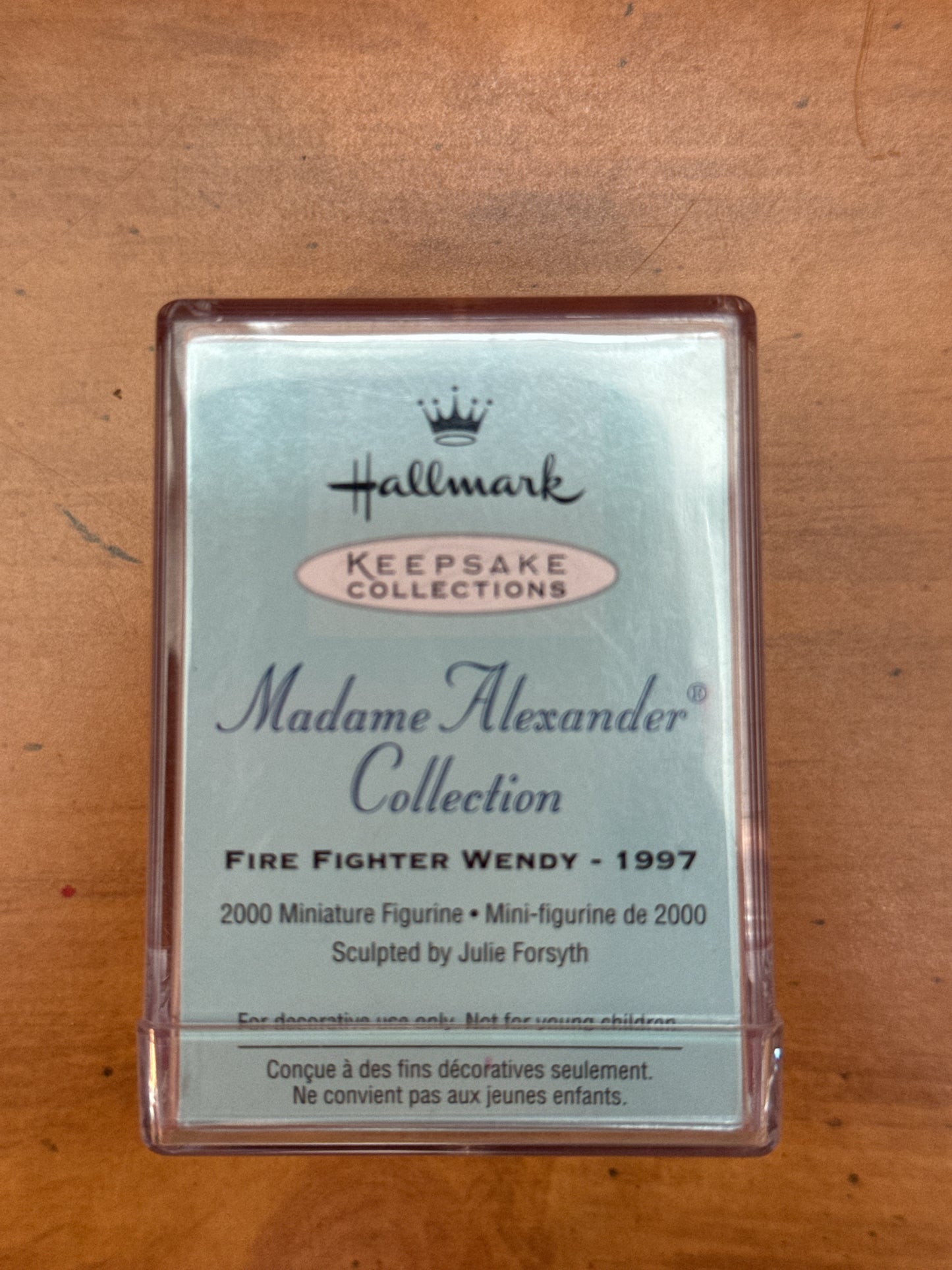 Hallmark Madame Alexander Collection Merry Miniatures Firefighter Wendy 1997 New in Box
