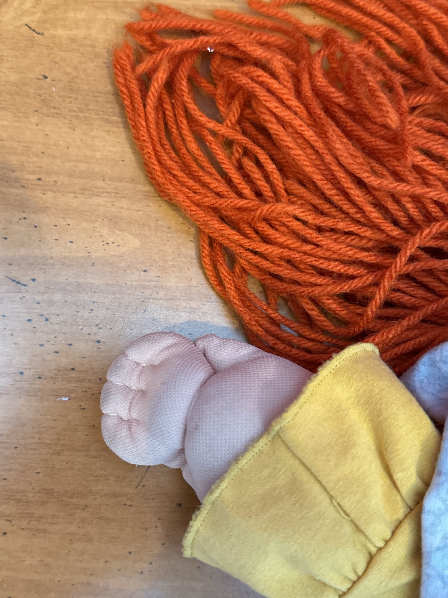 Rare Vintage Cabbage Patch Doll Red Yarn Hair and Green Eyes Green Signature 1984