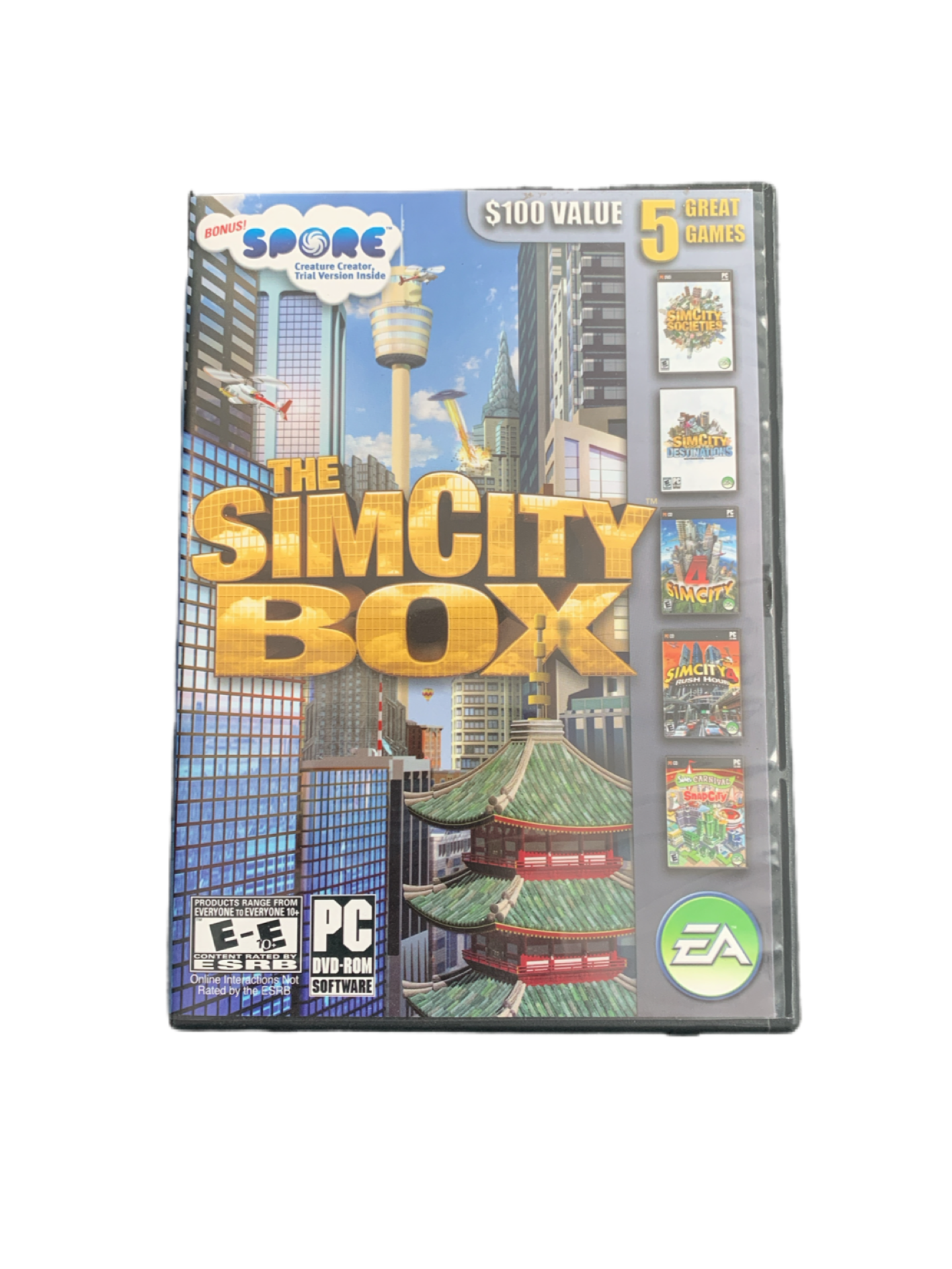 Sim City Box for Personal Computer 4 discs