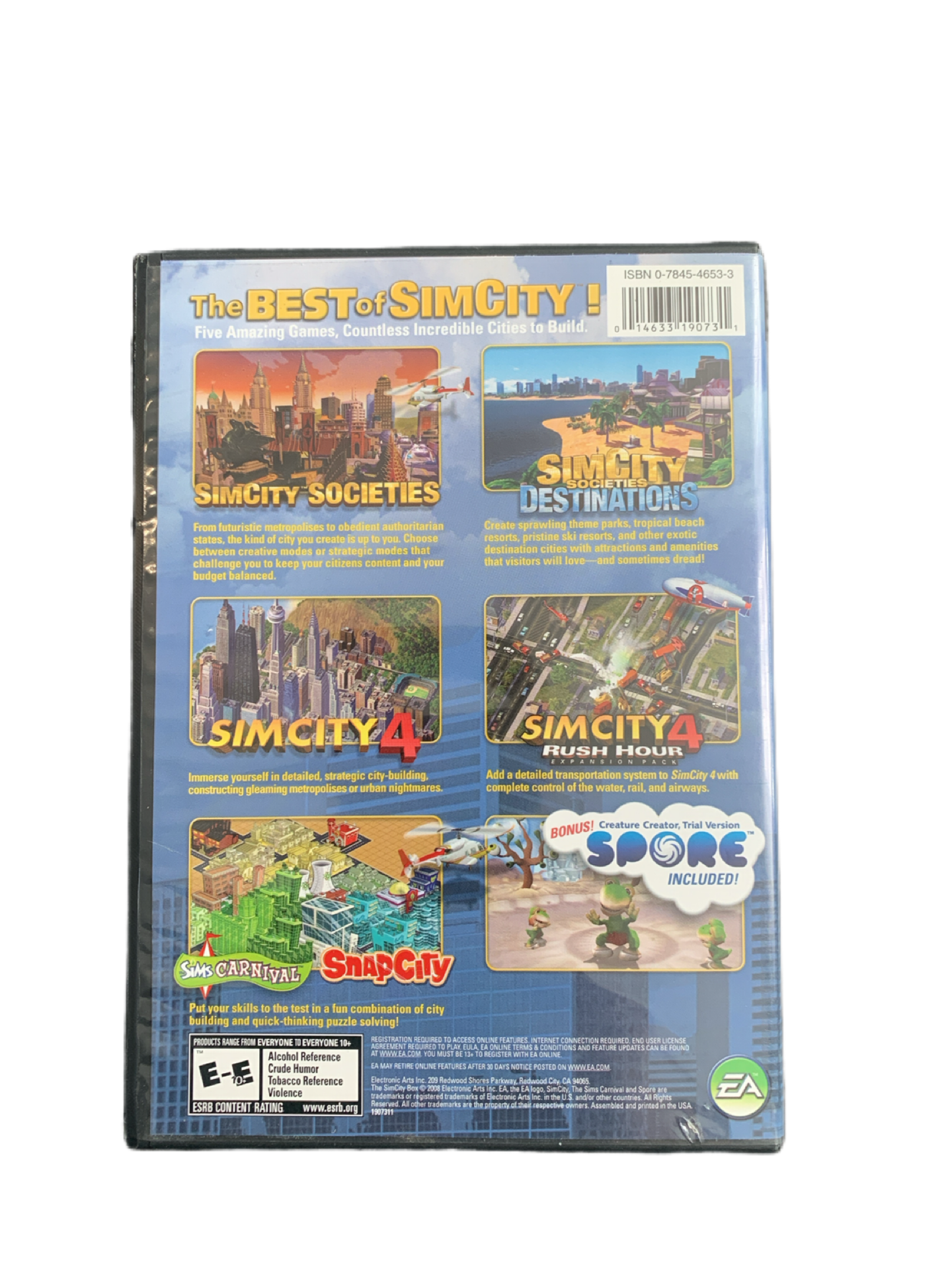 Sim City Box for Personal Computer 4 discs