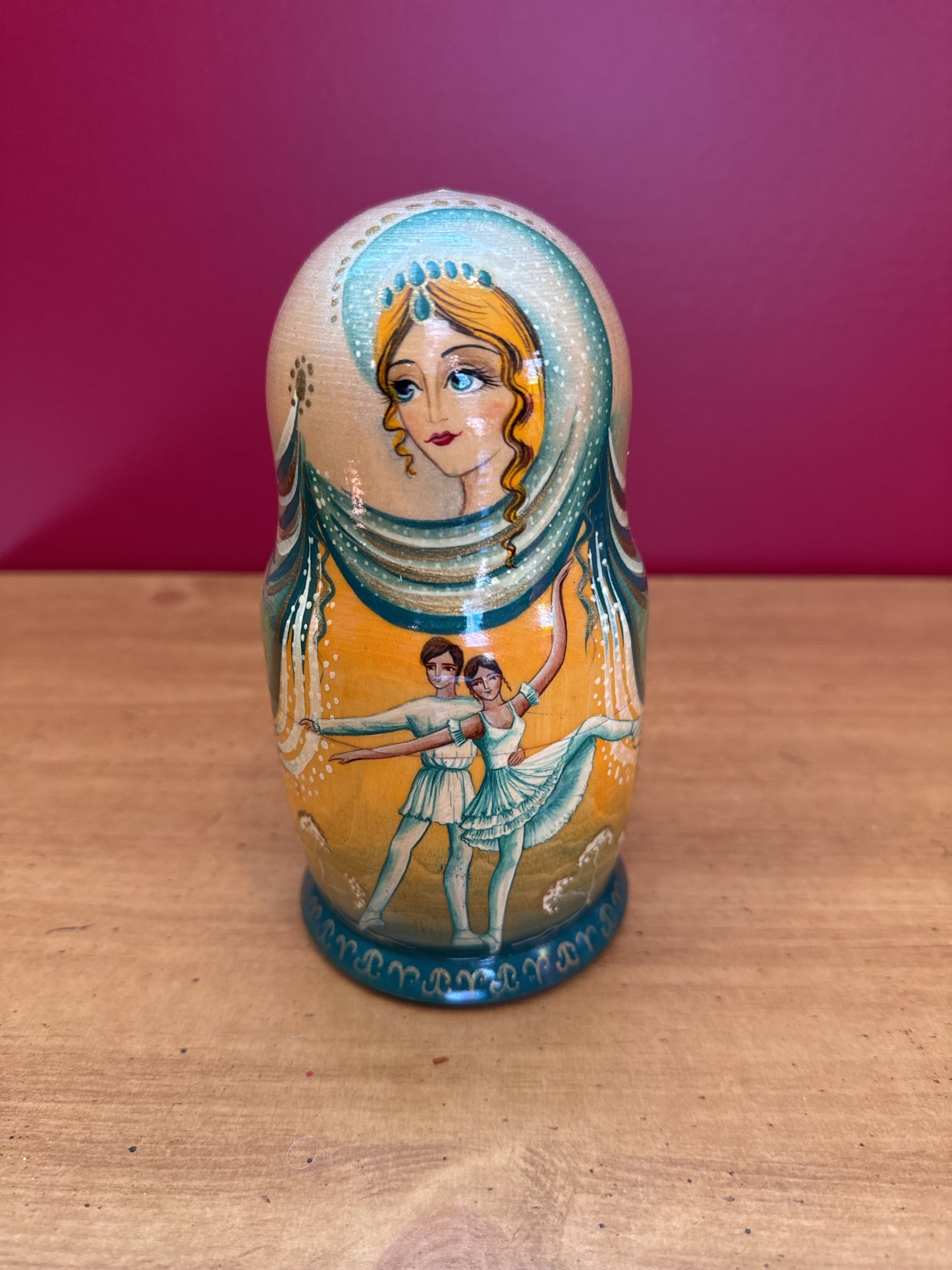 Russian Ballet Nesting Dolls Matryoshka Dolls 5 Pieces Beautifully Hand Painted