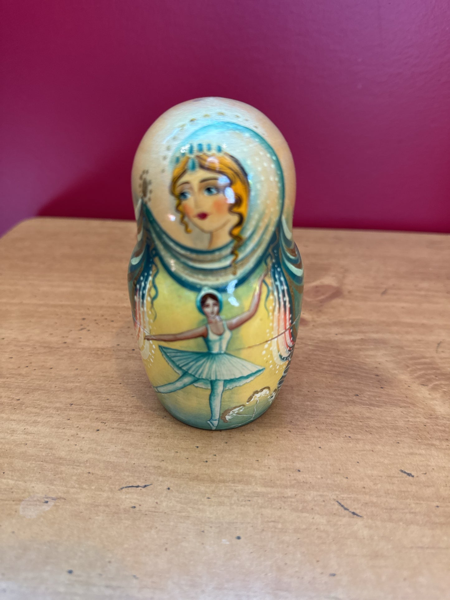 Russian Ballet Nesting Dolls Matryoshka Dolls 5 Pieces Beautifully Hand Painted