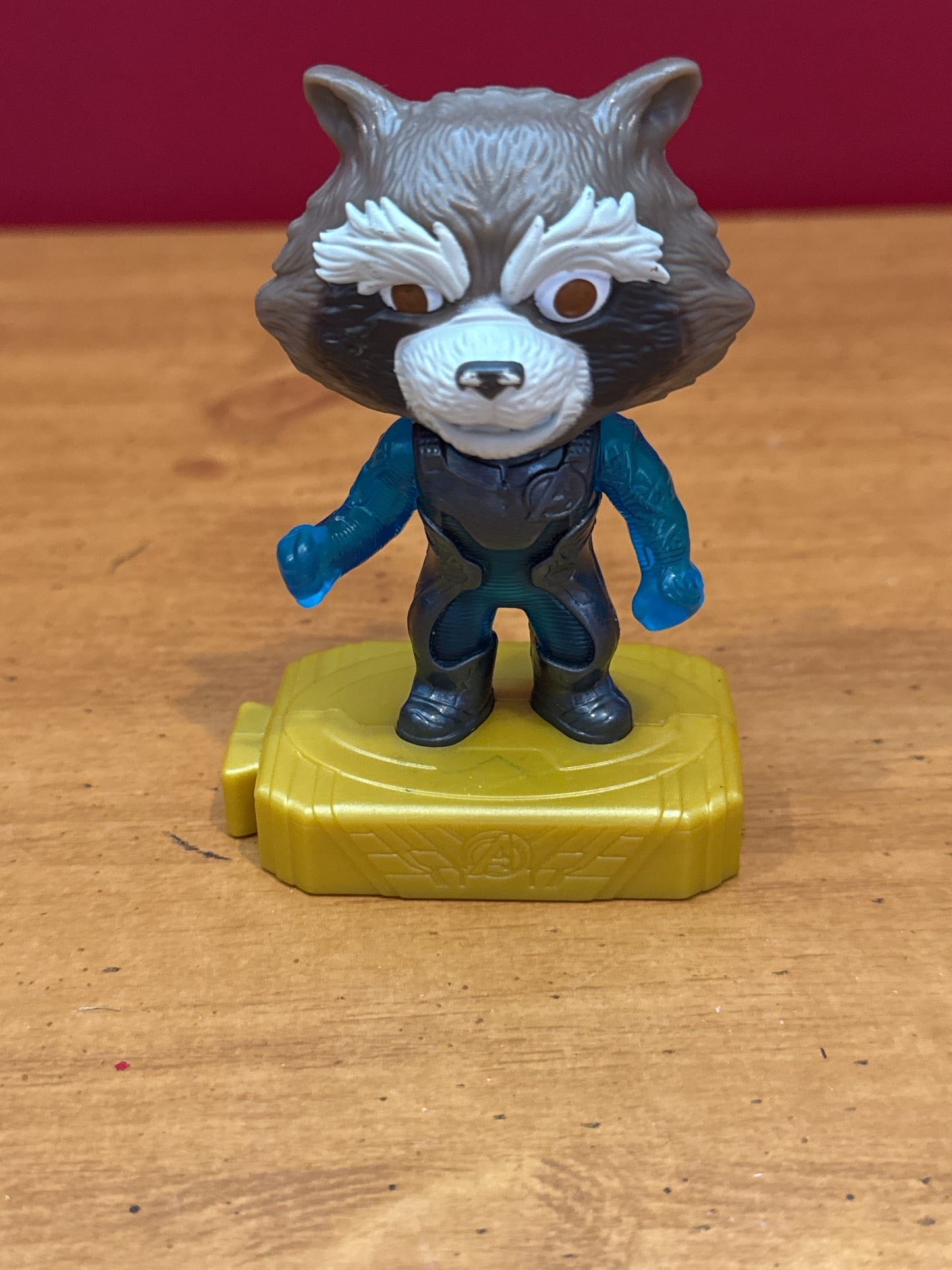 Guardians Of Galaxy Rocket Raccoon McDonalds Toy - Lights Up Works