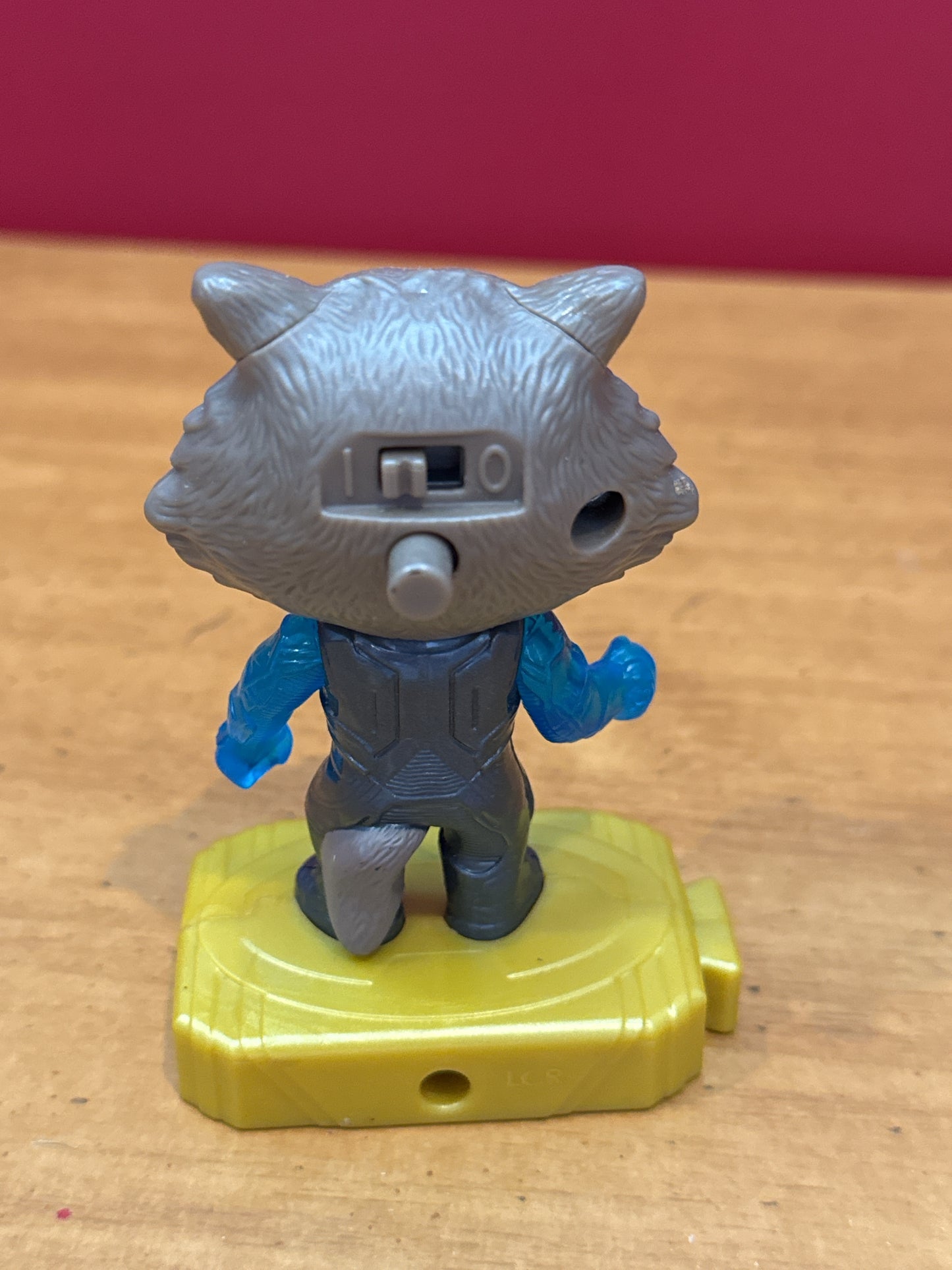 Guardians Of Galaxy Rocket Raccoon McDonalds Toy - Lights Up Works