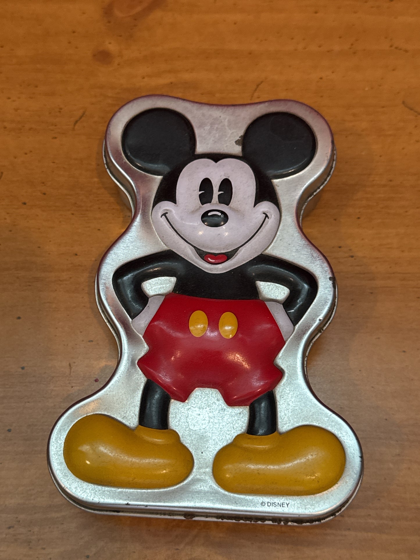 Mickey Mouse Vintage Time Works Disney Collectible Tin Case Only