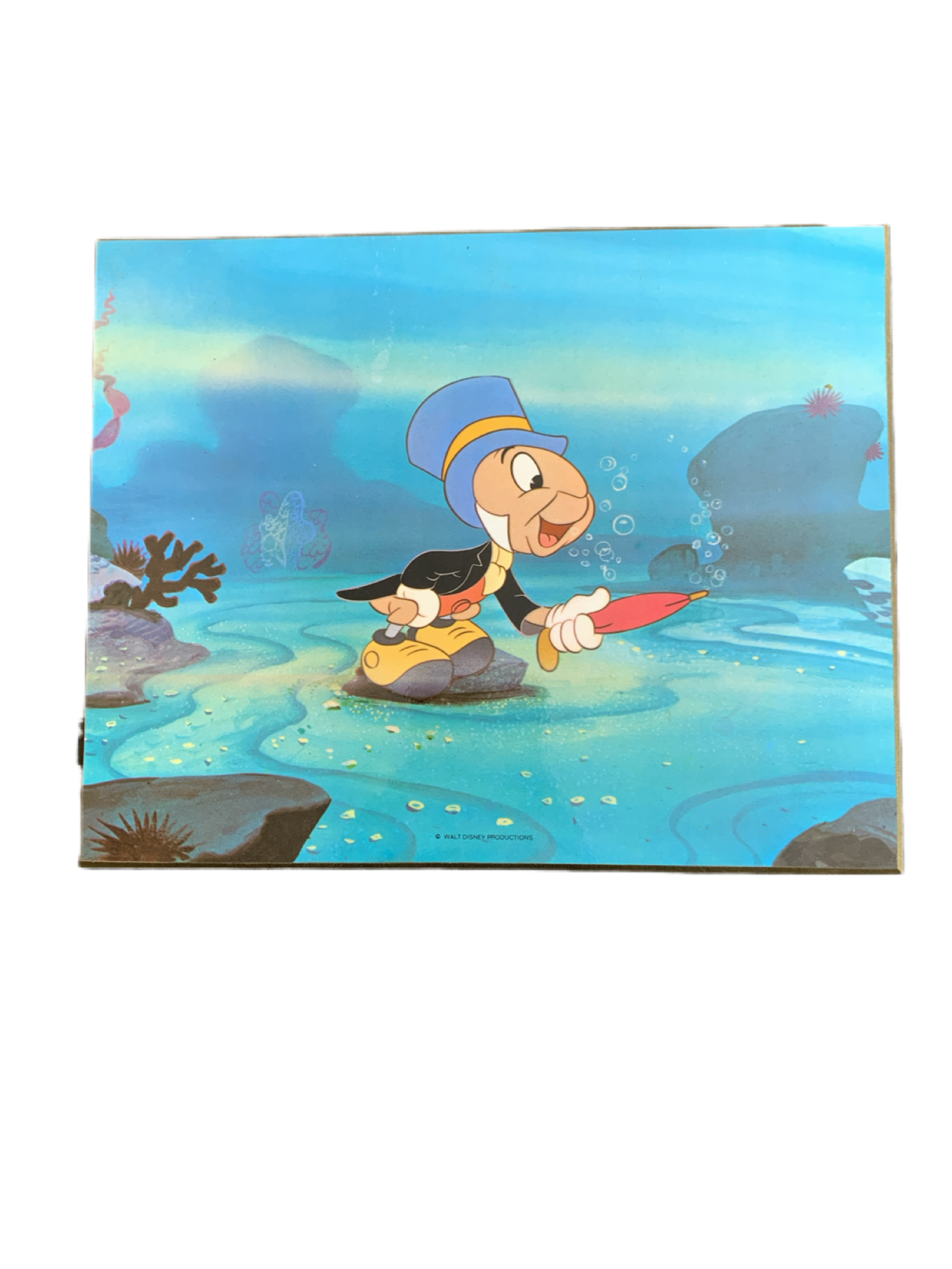 Disney Pinocchio Child's Art Print on Wood for Hanging