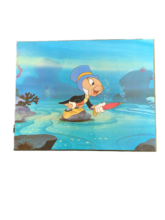 Disney Pinocchio Child's Art Print on Wood for Hanging