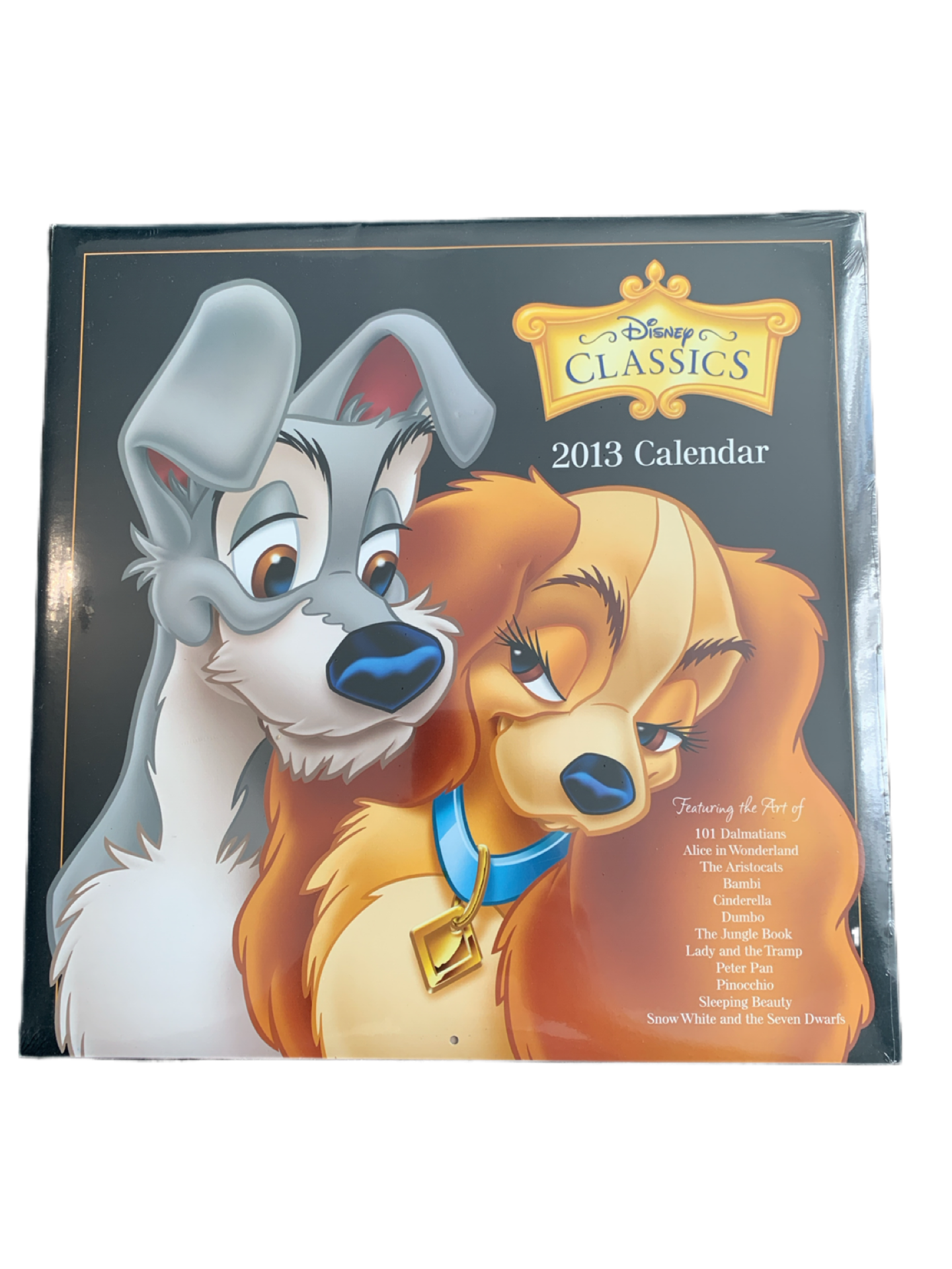 Disney Classics Lady and the Tramp 2013 Calendar Still in Plastic