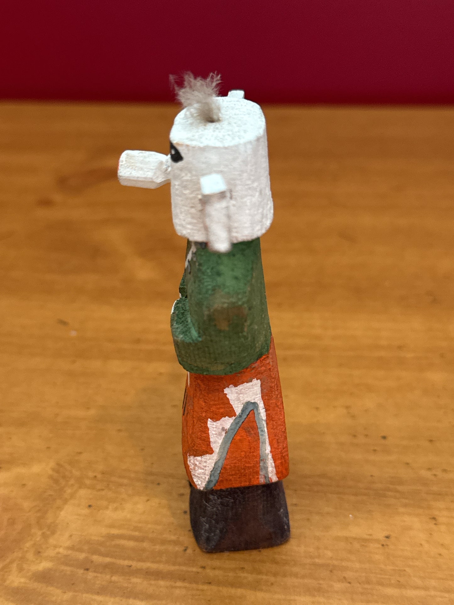 Vintage Wooden Kachina Doll Route 66 Native American Painted Doll Figure