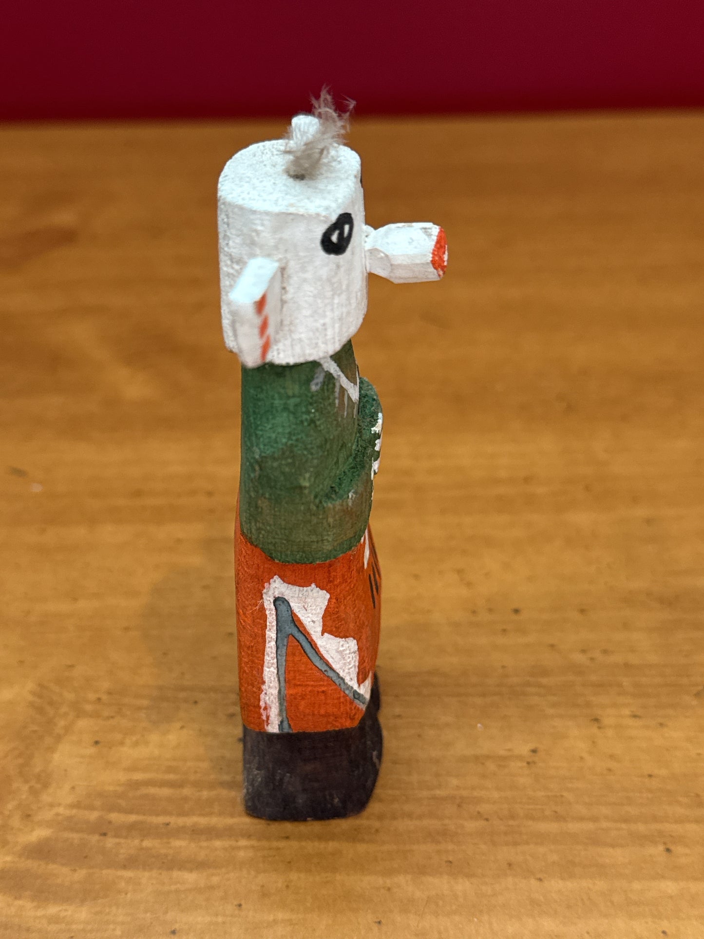 Vintage Wooden Kachina Doll Route 66 Native American Painted Doll Figure