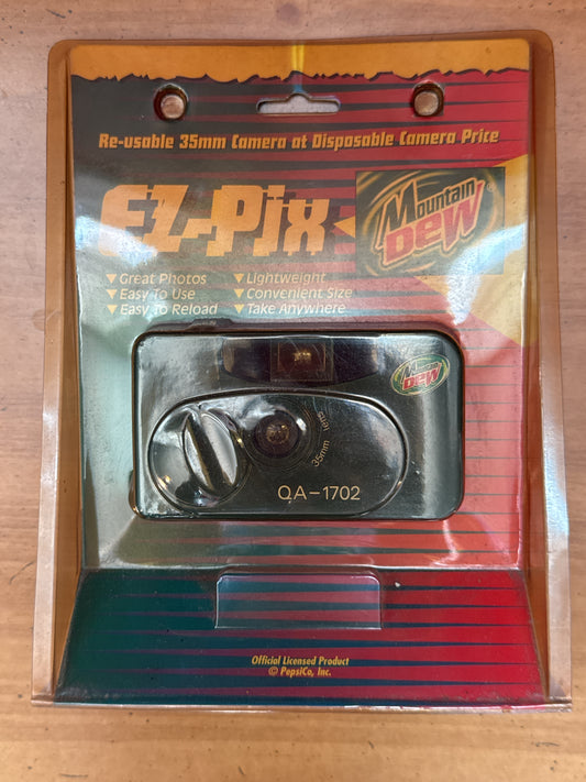 Mountain Dew EZ-Pix Reusable 35mm Camera New in Package