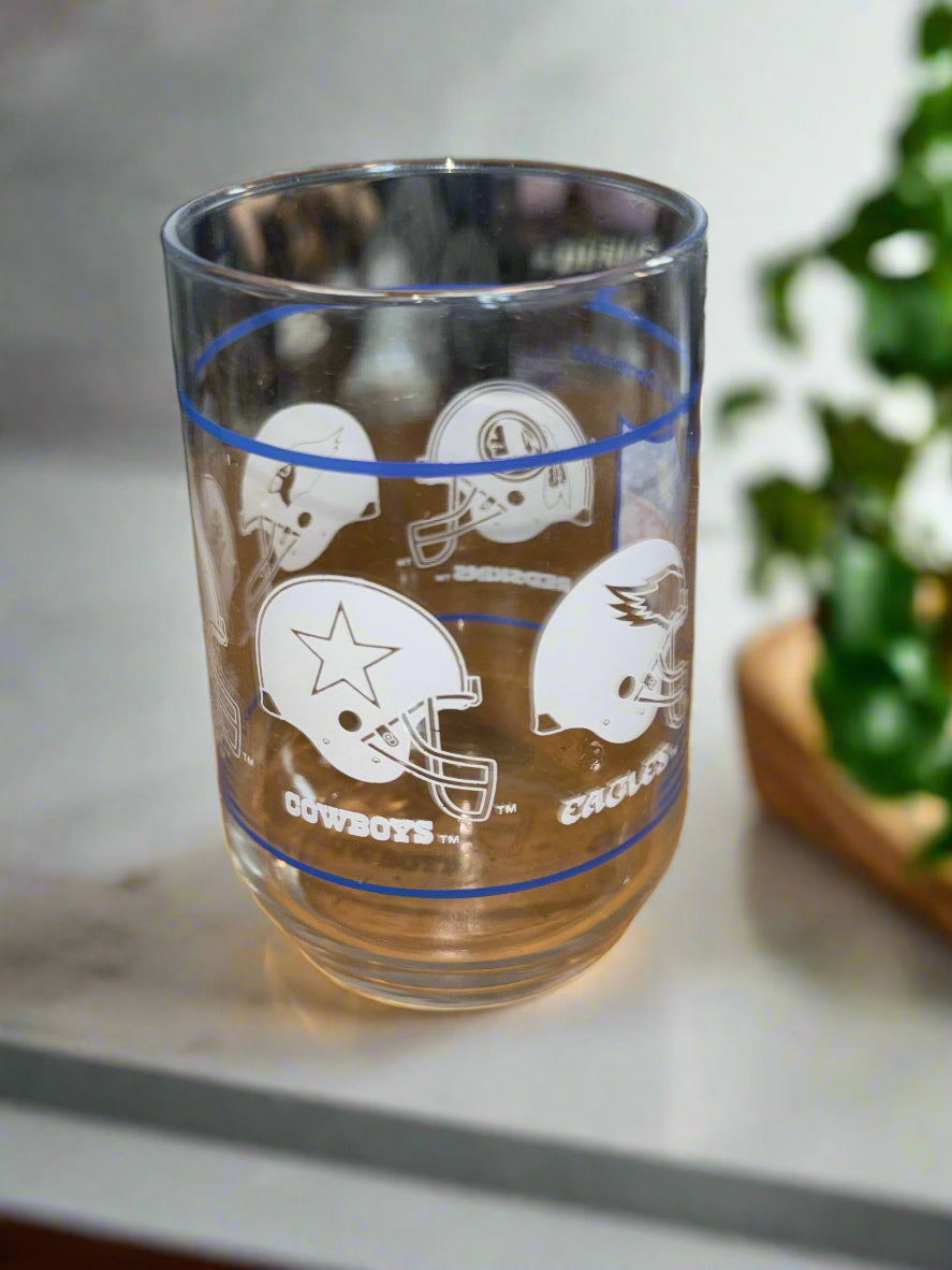 NFL National Football Conference Eastern Division 12 Ounce Drinking Glass Clear 5 x 3