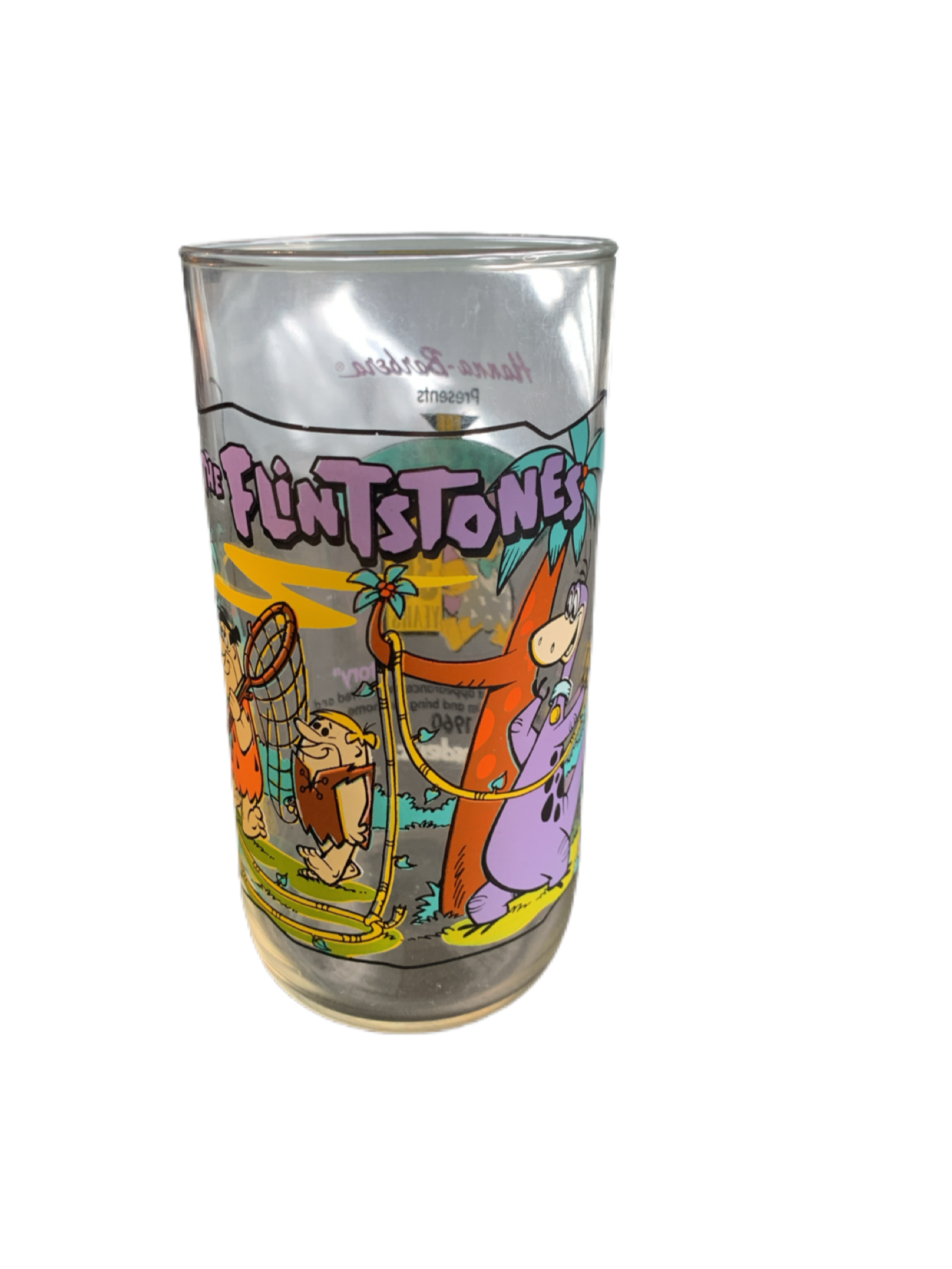 Hardees Flintstones The First 30 Years The Snorkasaurus Story 1960 Glass Tumbler