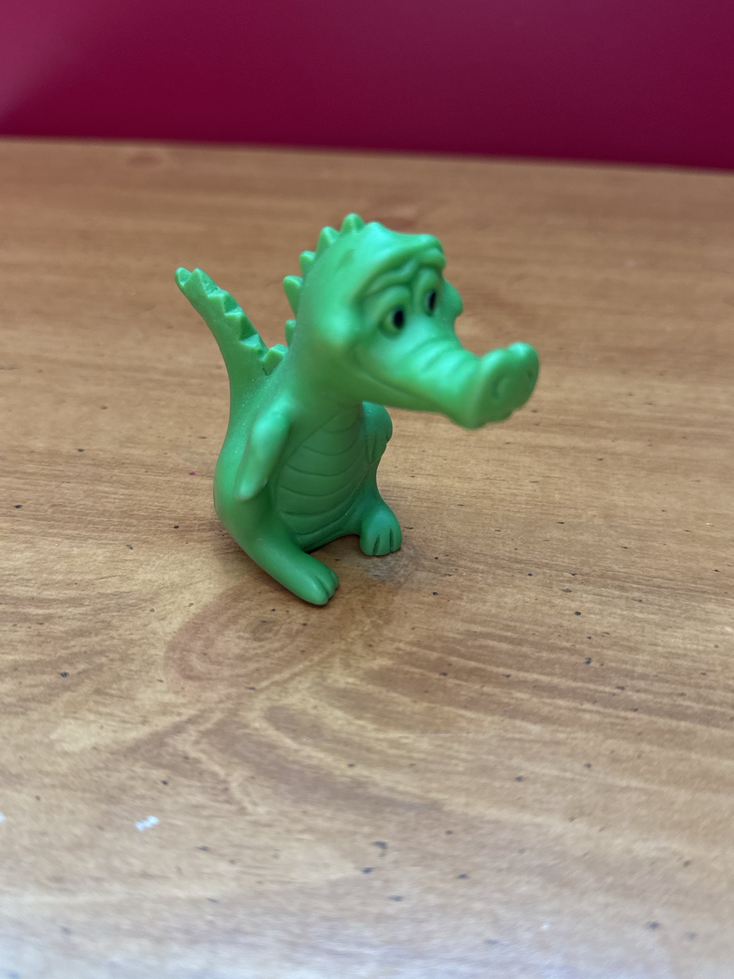 Crest Toothpaste 1970s Zoo Animal Vinyl Finger Puppet Alligator Premium Vintage