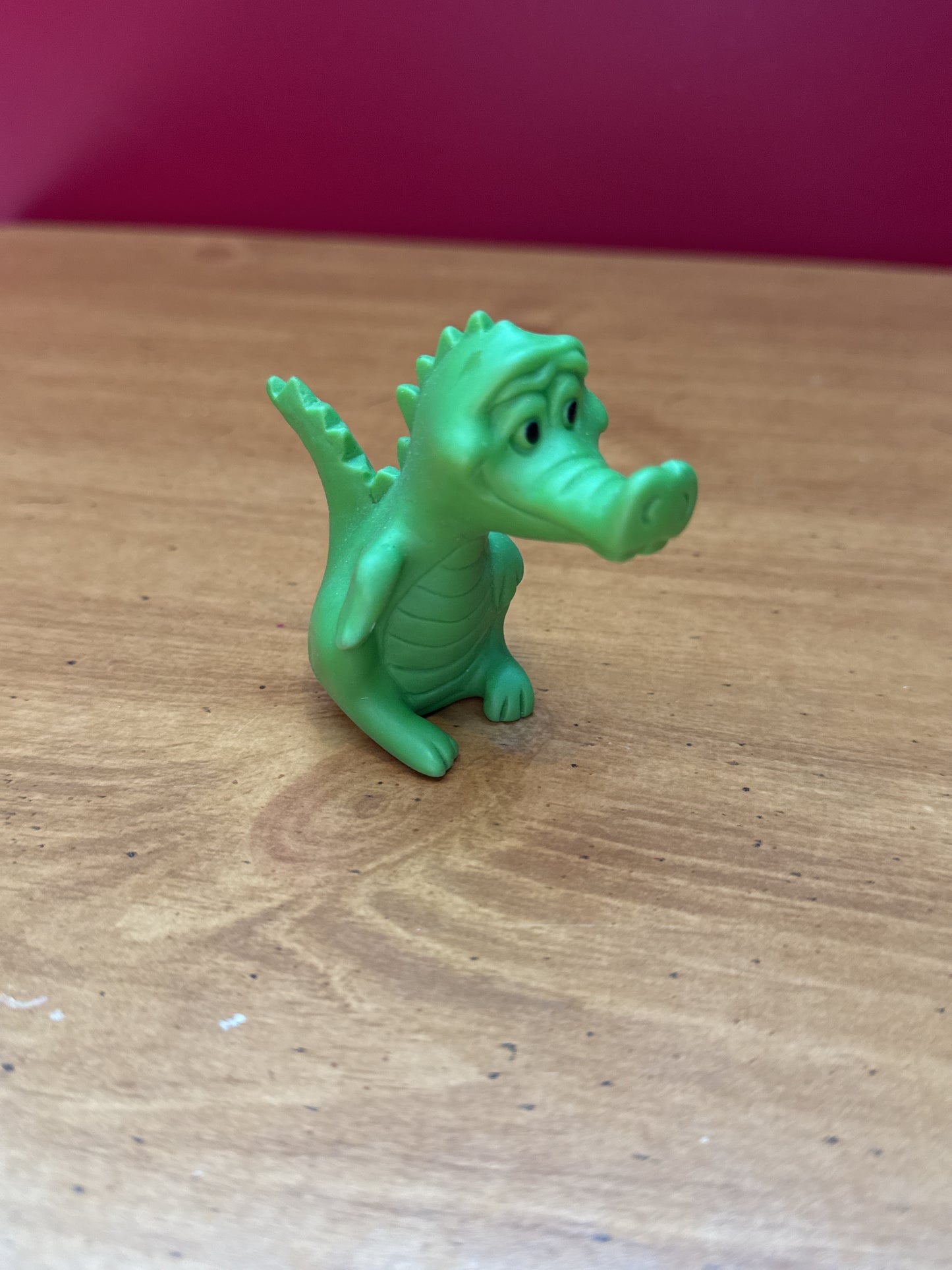 Crest Toothpaste 1970s Zoo Animal Vinyl Finger Puppet Alligator Premium Vintage