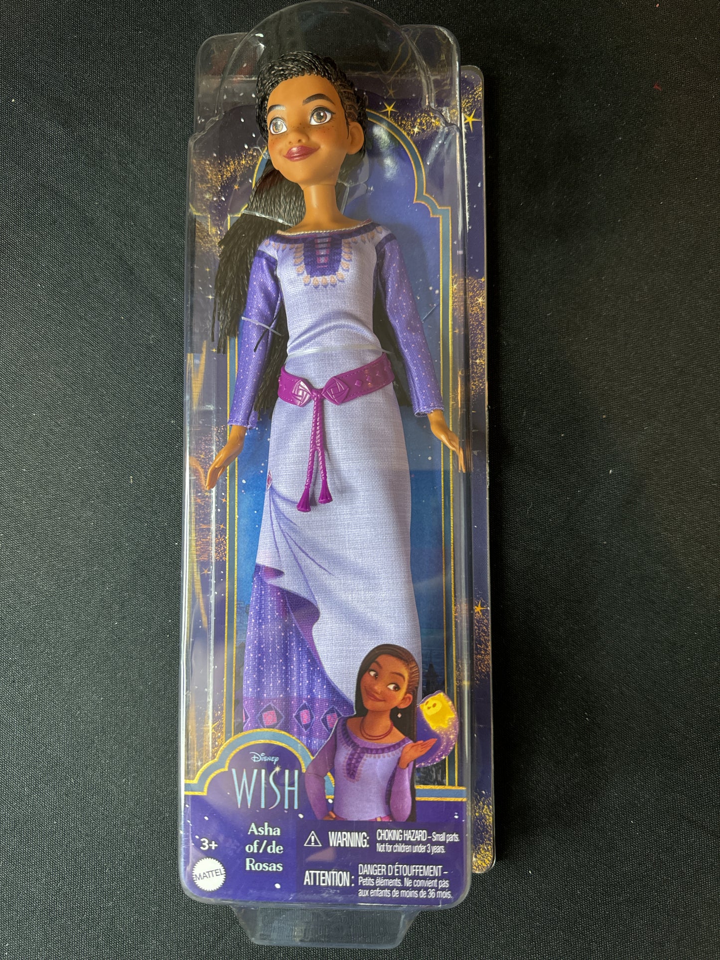 Disney's Mattel Wish Asha of Rosas Posable Fashion Doll with Natural Hair - New in Box