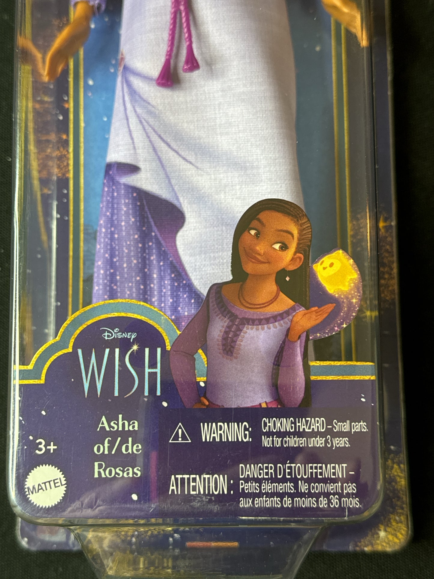 Disney's Mattel Wish Asha of Rosas Posable Fashion Doll with Natural Hair - New in Box