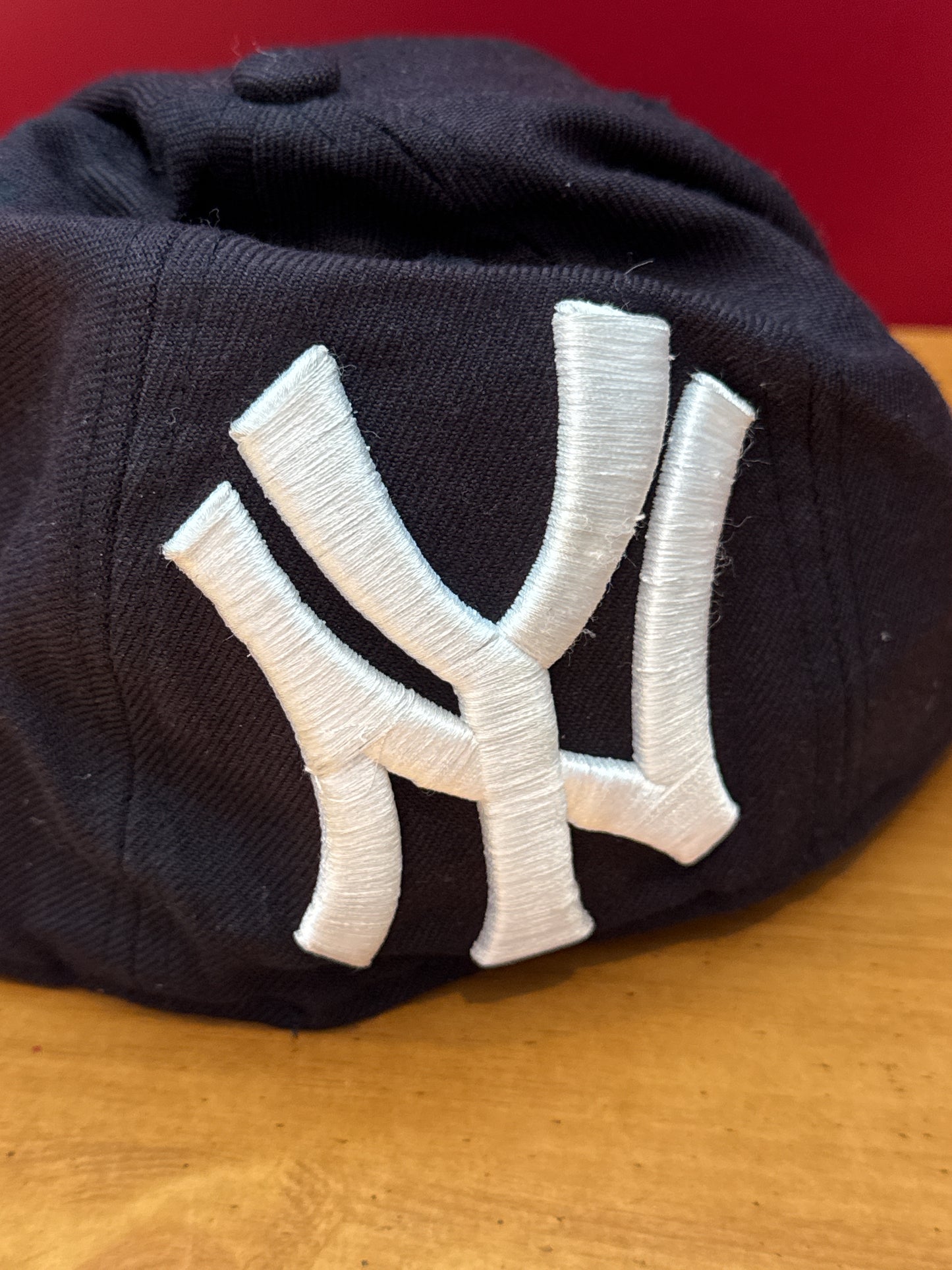New Era 9Forty A-Frame Upside Wordmark Fitted Ball Cap Hat w/ Distinct Upside-Down New York