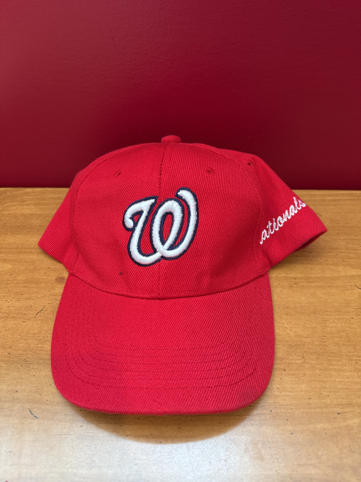 Washington Nationals Baseball Cap Hap Velcro Back Adult Size