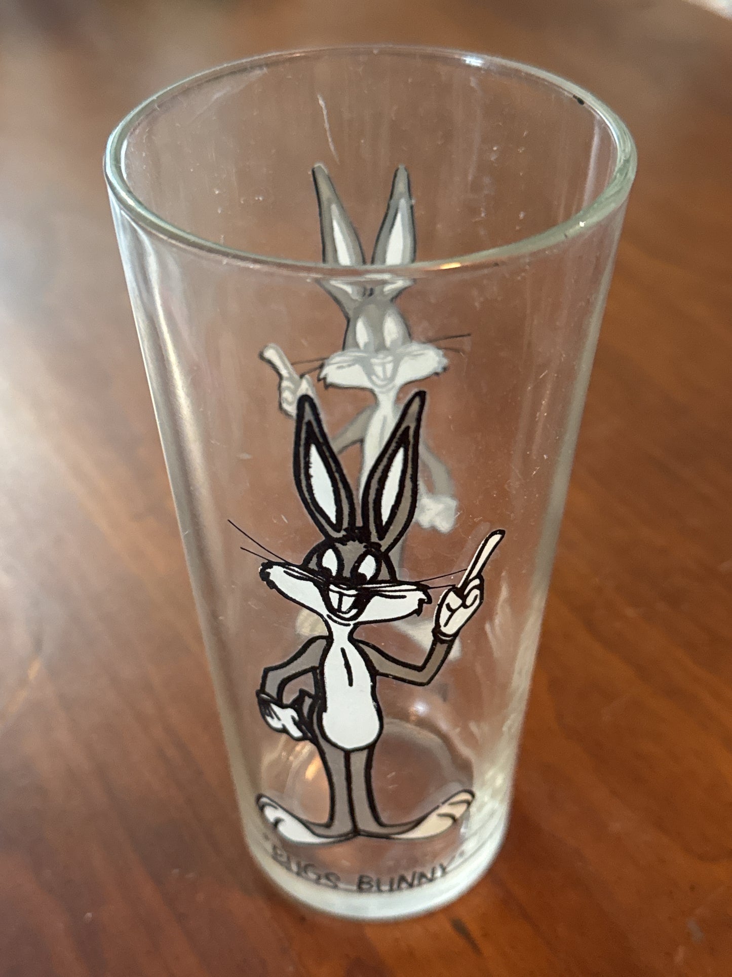 Vintage 1973 Warner Bros Pepsi Collector Series Bugs Bunny Drinking glass 6.5" Tall