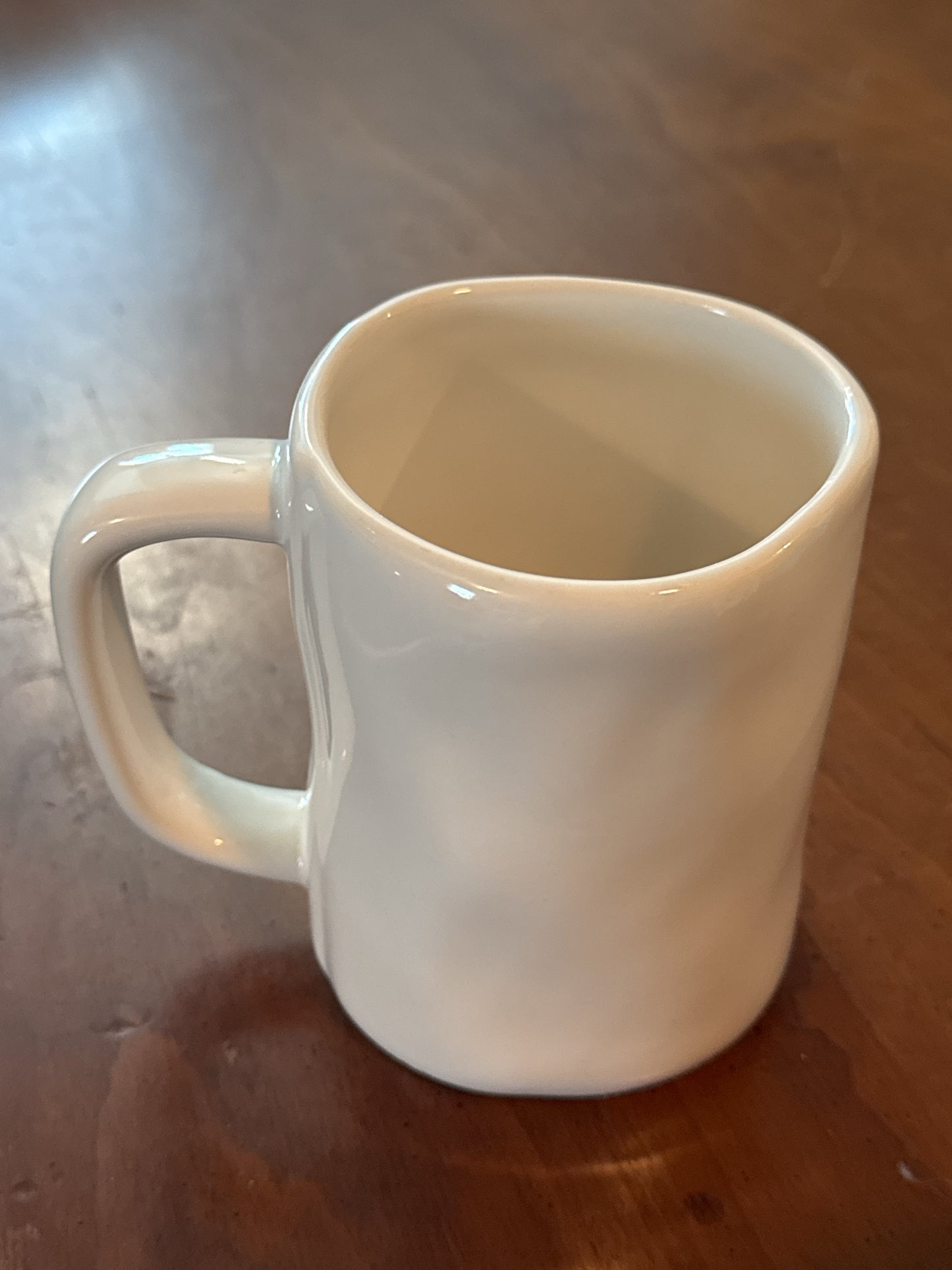 Rae Dunn Hubby Coffee Cup Mug 4.75" Tall White