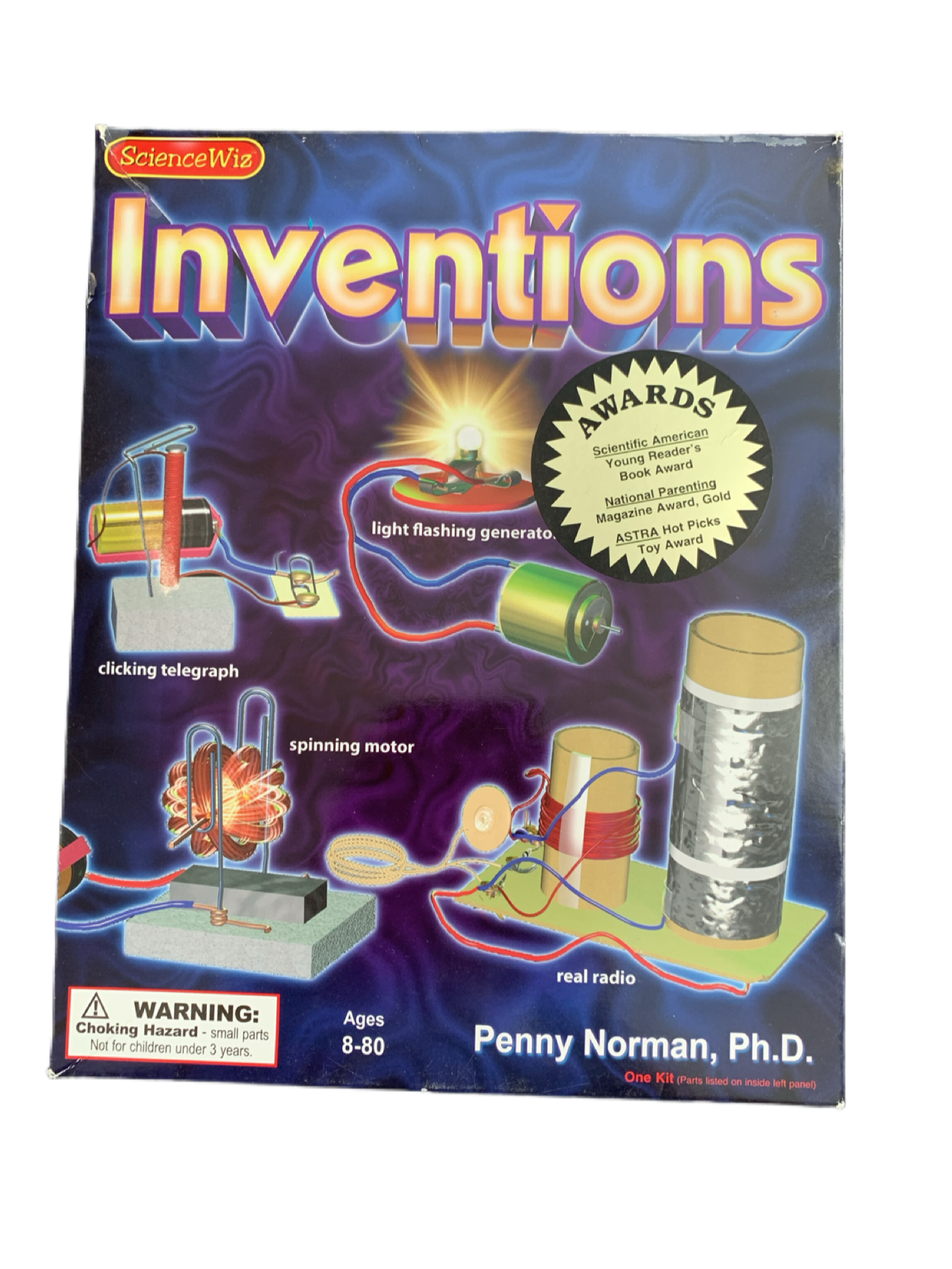 ScienceWiz Electricity & Inventions Kit w/Book by Penny Norman - Ages 8-80