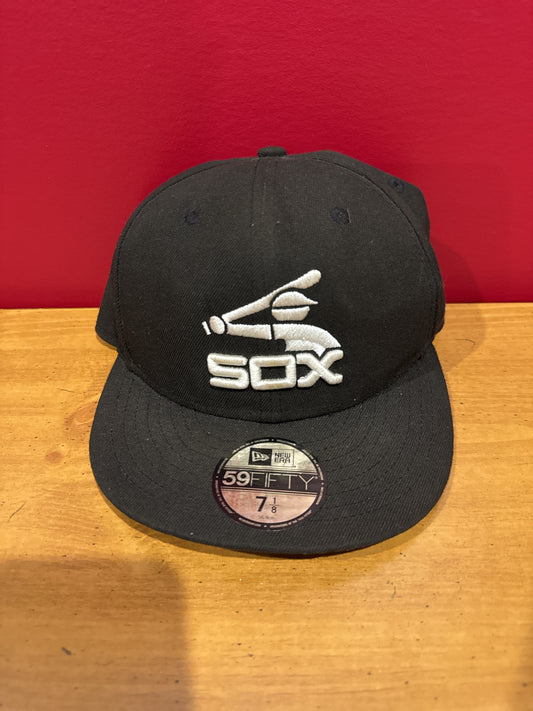 New Era 59 Fifty MLB Chicago White Sox Cooperstown Collection Hat Cap Fitted 7 1/8 Adult