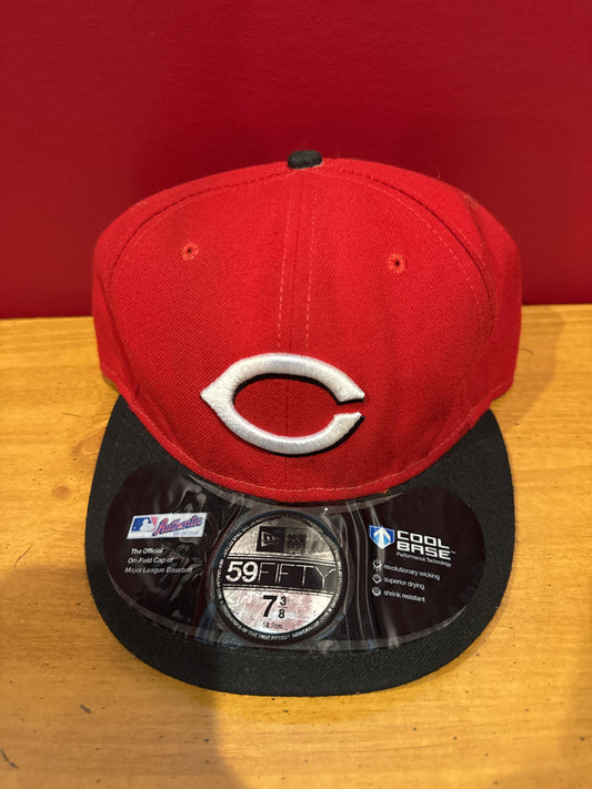 New Era 59Fifty Cincinnati Reds Fitted Sports Baseball Cap Hat 7 3/8 MLB Adult