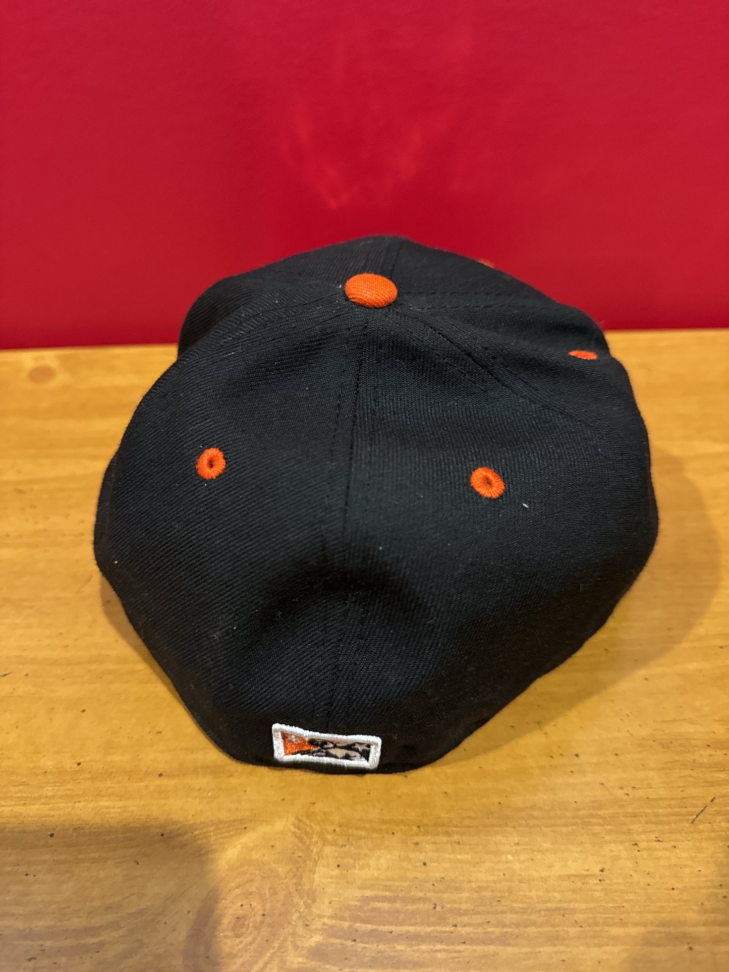 Men's Norfolk Tides New Era Black Authentic Collection Road 59 Fifty Fitted Baseball Hat Cap 7 3/8