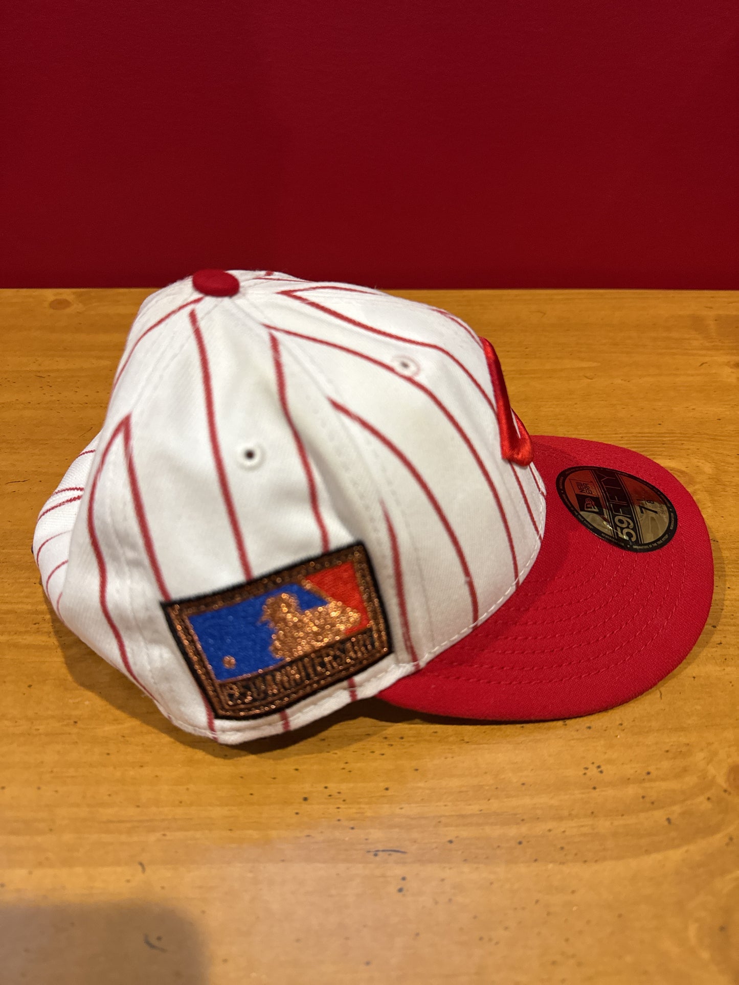 Cincinnati Reds New Era Cream Big League Chew Team 59Fifty Fitted Hat 7 1/8 Adult Cap