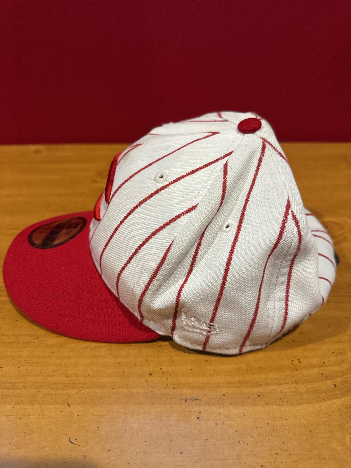Cincinnati Reds New Era Cream Big League Chew Team 59Fifty Fitted Hat 7 1/8 Adult Cap