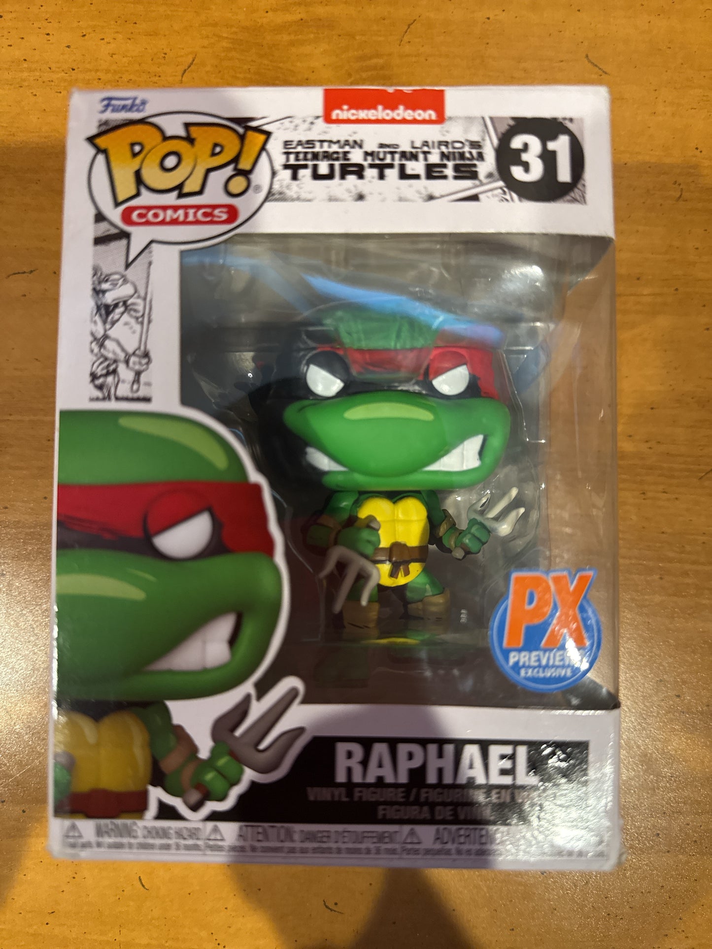 Funko Pop! + Protector Comics #31 Teenage Mutant Ninja Turtles Raphael (PX Exclusive) NIB