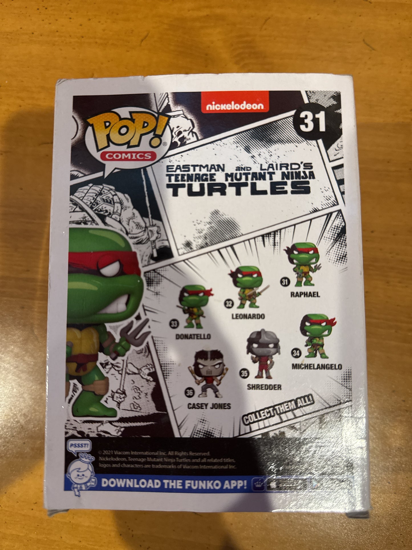 Funko Pop! + Protector Comics #31 Teenage Mutant Ninja Turtles Raphael (PX Exclusive) NIB