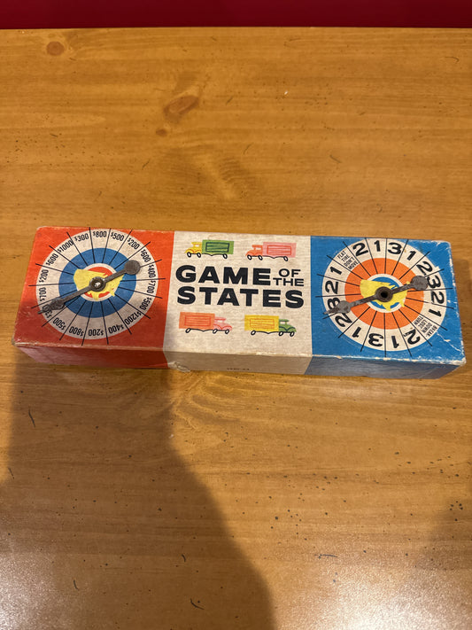 Milton Bradley 1960 Game of the States Board Game Vintage 48 States No Board