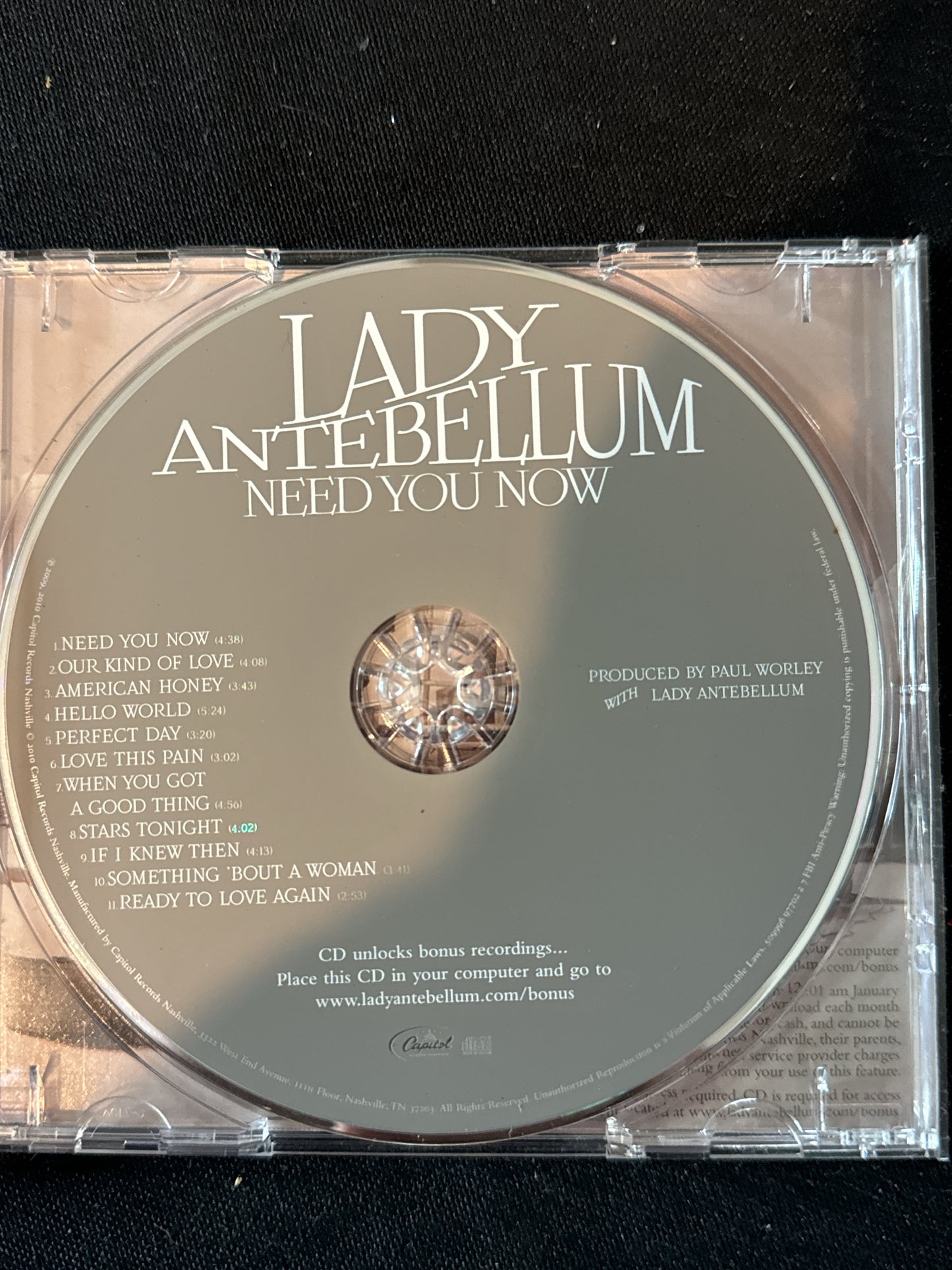 Lady Antebellum 2 CDs Need.You Now & Own the Night