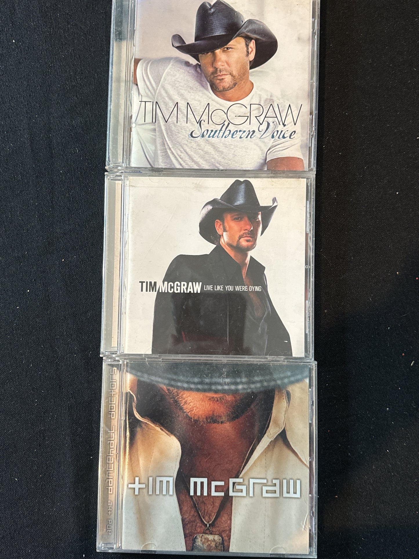 Tim McGraw 3 CDs Southern Voice & Live Like You Were Dying & Tim McGraw & The Dancehall Doctors