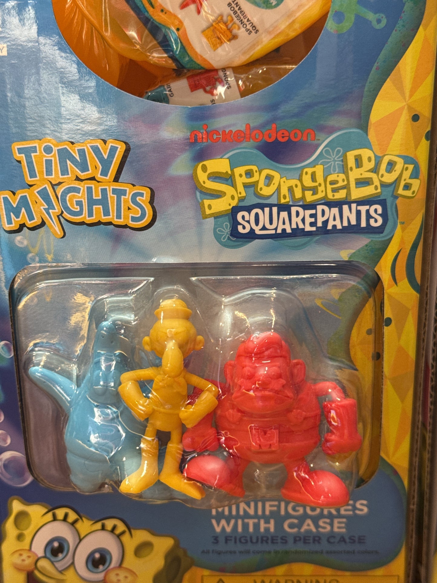 SpongeBob SquarePants Tiny Mights Sealed Blind Box Pictures Show One of 3 Figures Package