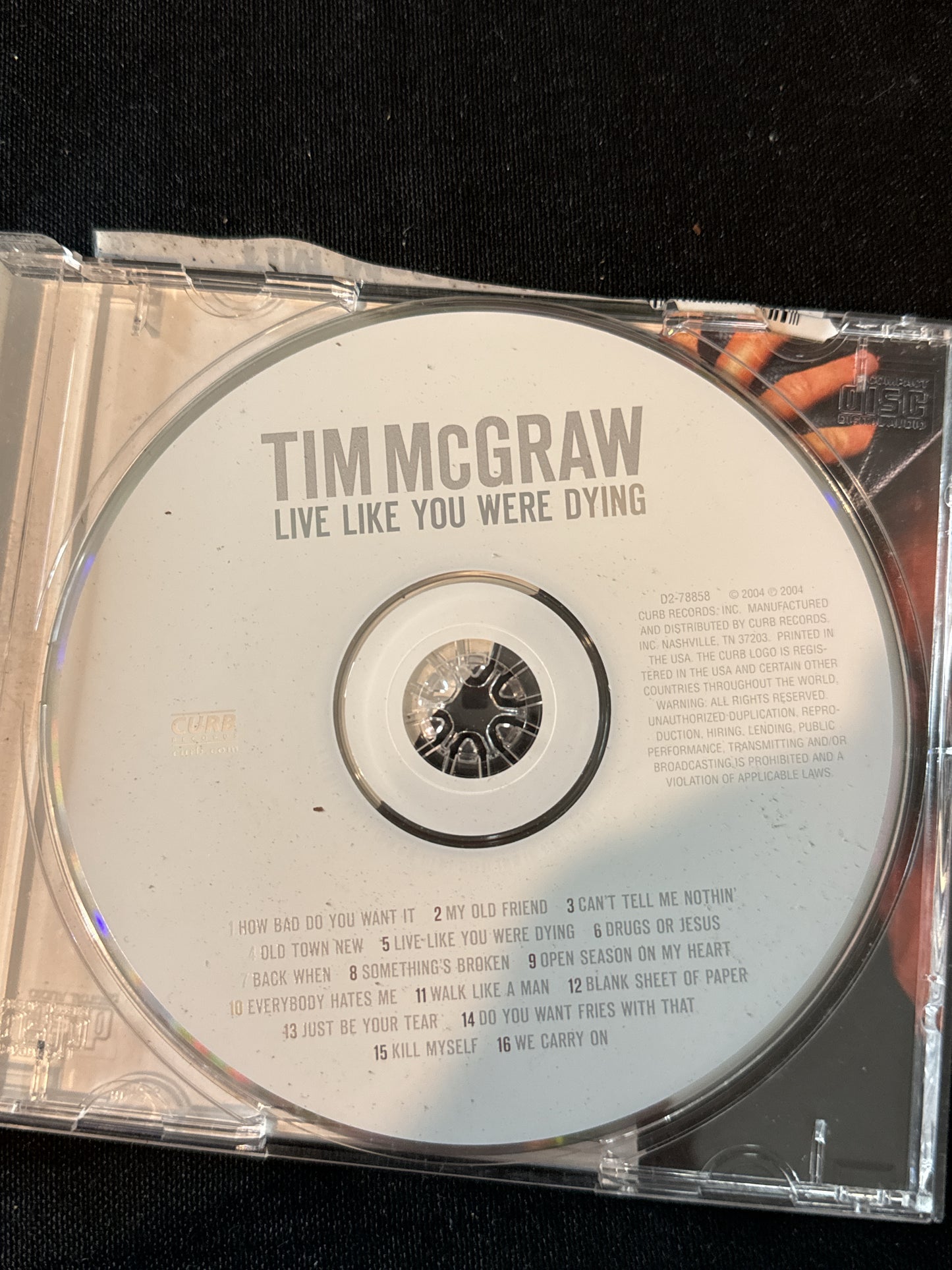 Tim McGraw 3 CDs Southern Voice & Live Like You Were Dying & Tim McGraw & The Dancehall Doctors