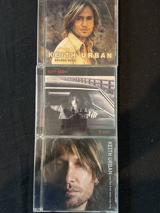 Keith Urban 3 CDs Golden Road & Love Pain & The Whole Crazy Thing & Be Here