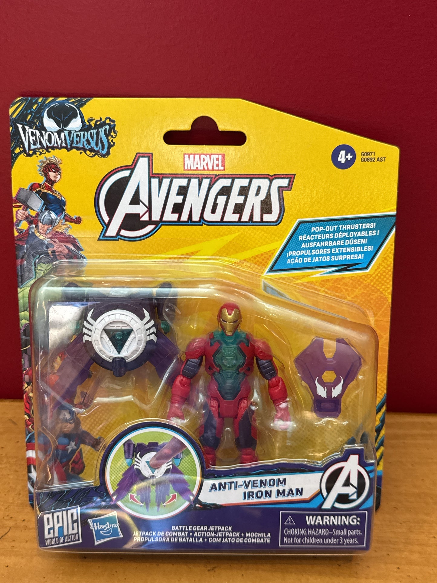 Marvel Avengers Venom Versus Epic World of Action Anti-Venom Iron Man New in Box