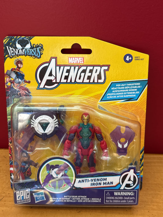 Marvel Avengers Venom Versus Epic World of Action Anti-Venom Iron Man New in Box