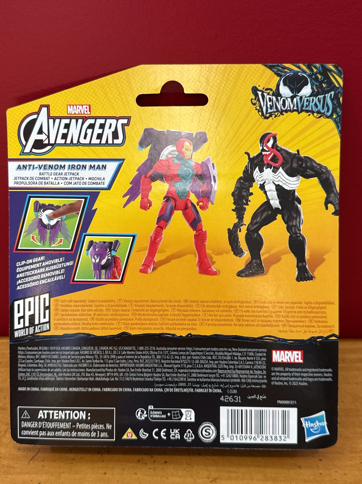 Marvel Avengers Venom Versus Epic World of Action Anti-Venom Iron Man New in Box