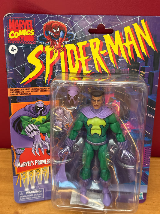 Prowler Marvel Legends Retro Spiderman 6" Spider-Man Animated Walmart Exclusive New in Box