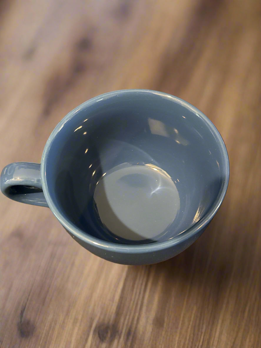 Lynns Stoneware Blue Coffee Mug Cup 16oz Large