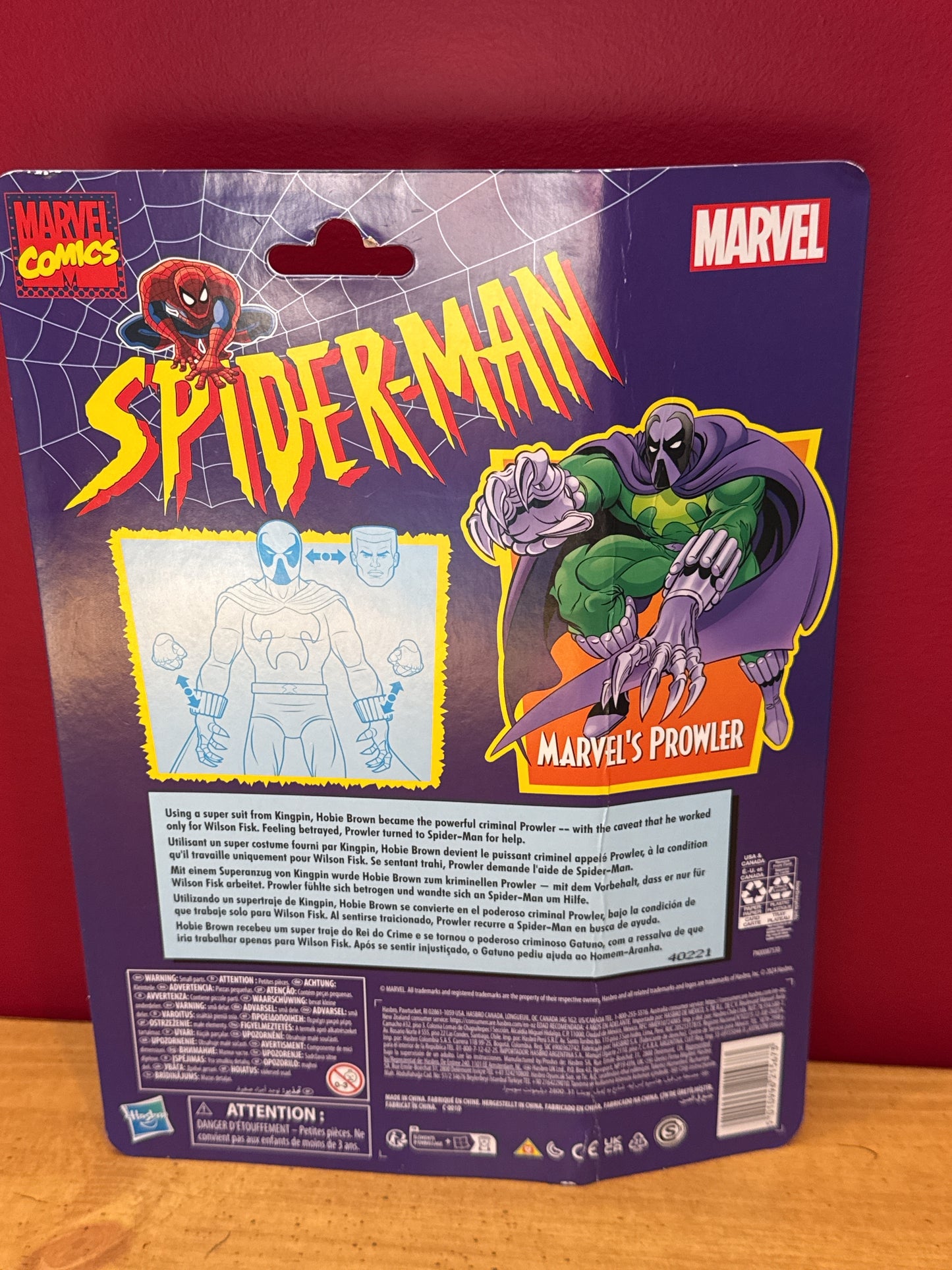 Prowler Marvel Legends Retro Spiderman 6" Spider-Man Animated Walmart Exclusive New in Box