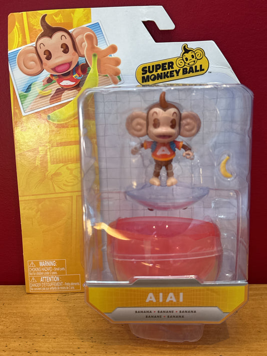 2023 JAKKS Pacific Sega Super Monkey Ball: AIAI w/ Ball & Banana Figure New in Box