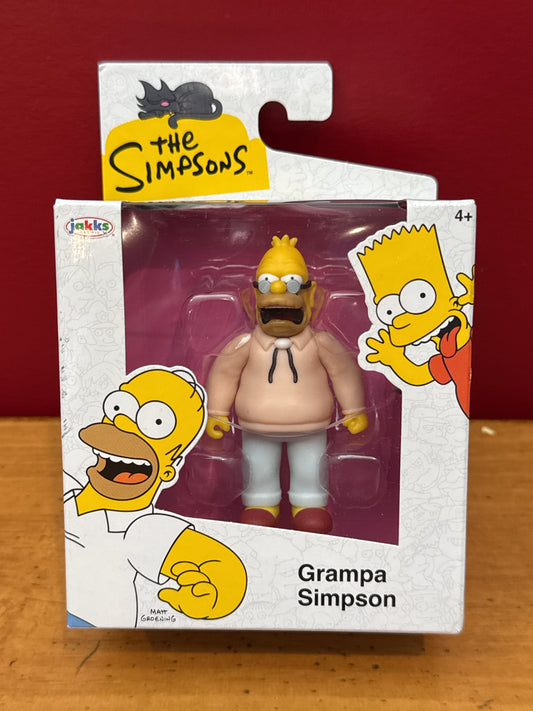 The Simpsons Grampa Abe Simpson 2.5" Action Figure Jakks Pacific New in Box