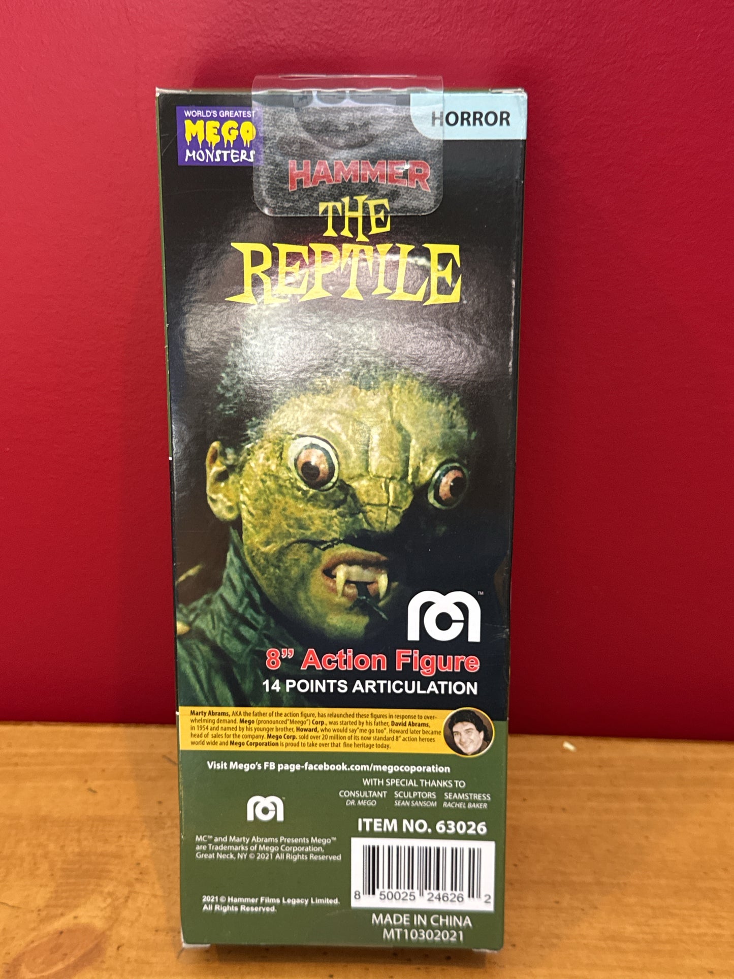 Mego Hammer Horror The Reptile 8" Action Figure Boxed Version 2021 New in Box